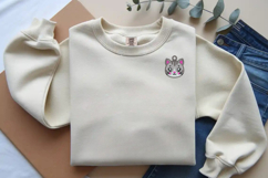 Cute Cat Keychain Embroidery Design Product Image 3