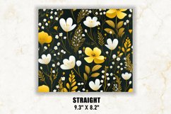 Botanical Flowers Tumbler Wrap | Flower Tumbler Wrap Product Image 3