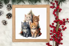 Christmas Tree With Many Dogs Clipart PNG Product Image 3
