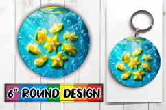 Blissful Round Sublimation Ornaments, 3D Fruits Product Image 1