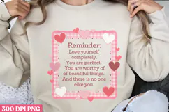 Daily Reminde PNG, Daily Reminder Sublimation PNG Product Image 1