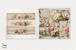 Vintage flowers digital paper Product Image 3