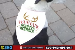 Wannabe reindeer SVG, Christmas Dog SVG Product Image 3