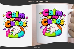 Calm in my chaos png design for T-shirts Product Image 3