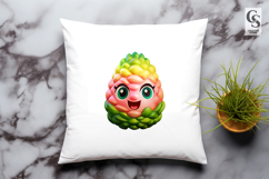 Cute Fruit Candy Face Cartoon Clipart Sublimation PNG Product Image 3