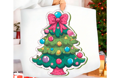 Whimsical Brush Stroke Christmas Tree Png Product Image 1
