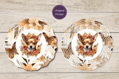 Watercolor Dog Wind Spinner Design, Chihuahua Sublimation Product Image 3