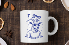 I May Have A Touch Of The Tism Funny Goat SVG - Neurodiverge Product Image 3