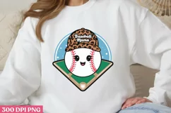Baseball Mama PNG, Baseball Mama Sublimation PNG Product Image 1