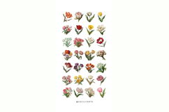 Retro Vintage Tulips Cliparts Bundle Product Image 3
