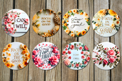 Motivating inscriptions | Car coaster &amp; key chain designs Product Image 3