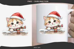 Christmas peeking character png design for T-shirts Product Image 3