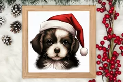Christmas Peeking Dogs Clipart, Christmas PNG Product Image 3