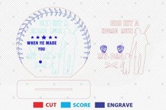 Personalized God hit a homerun when you made you my dad Sign Product Image 2