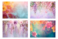 Wisteria Cosmetic Bag, Floral Cosmetic Bag Print Product Image 3