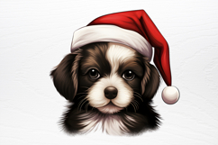 Christmas Peeking Dogs Clipart PNG Product Image 3