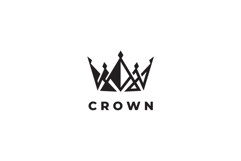 Abstract Crown Logo Design Vector Template Product Image 1