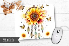 Lush Sunflower Bouquet Mouse Pad PNG Design Product Image 1