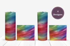 Colorful Tumbler Sublimation, Liquid Tumbler Wrap Designs Product Image 3