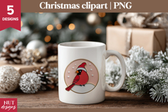 Christmas Clipart, Pink Christmas Enamel pin Clipart PNG Product Image 2