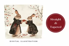 Vintage Christmas Tumbler Design, Winter Forest Tumbler PNG Product Image 3
