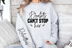 Doubts can't stop her Sleeve SVG, Relentless SVG Product Image 3