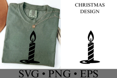 Christmas Candle Svg | Christmas svg | Shirt Svg Product Image 1