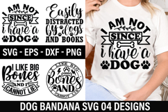 Dog Bandana SVG Design -i like big bones and i cannot lie Product Image 1