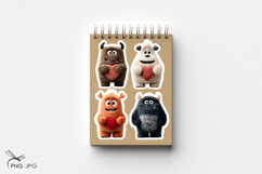 Valentine's monsters stickers- 6 Variations Product Image 3