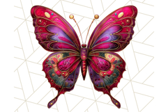 Metallic Butterfly Clipart PNG Clipart, Vibrant Butterfly Product Image 3