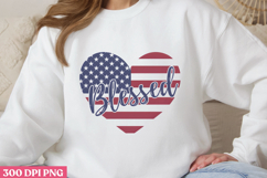 Blessed PNG, Memorial Day Sublimation PNG Product Image 1
