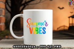 Summer Vibes Rainbow Summer PNG File Product Image 3