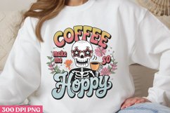 Coffee make me so hoppy PNG, Skeleton Easter Clipart PNG Product Image 3