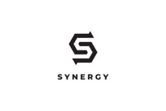 Synergy Letter S logo design vector template Product Image 3