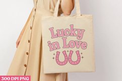 Lucky in Love PNG, Western Valentine Sublimation PNG Product Image 1