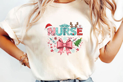 Cute Medical Holiday Sublimation, Christmas Png Product Image 2