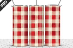 Red Plaid Tumbler Design | Valentine&#039;s Day Tumbler Wrap Product Image 4