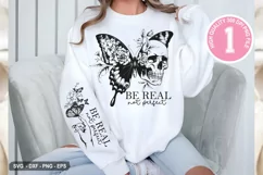 Be Real, Not Perfect - Inspirational SVG T-shirt Design Product Image 3