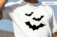Hand Drawn Flying Bats SVG Product Image 3