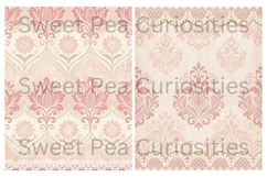 Shabby Chic, Pink, Paper, Floral, Papers, Junk Journal Product Image 3