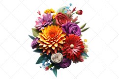 3d sublimation Floral Bouquet Clipart Bundle, 3D Sublimation Product Image 3