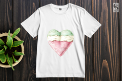 Watercolor Pastel Heart Clipart Sublimation PNG Product Image 2