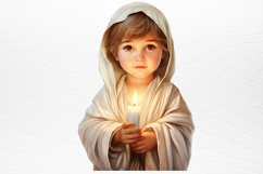 Christmas Baby Jesus Watercolor Clipart PNG Product Image 3