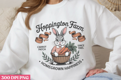 Hoppington Farm PNG, Vintage Easter Rabbit Bunny PNG Product Image 3