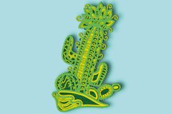 Cactus 3D Multilayer SVG/ Cactus 3D mandala/Cactus paper cut Product Image 3