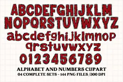 Christmas Alphabet png clipart, christmas letters doodle Product Image 3