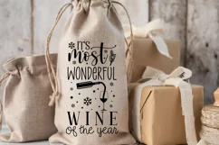 It's most wonderful wine of the year SVG, Christmas SVG Product Image 3