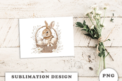 Watercolor Easter Bunny png Product Image 3