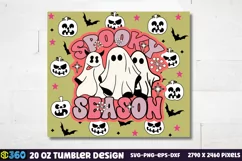 Halloween Tumbler Wrap, Halloween Tumbler SVG, Halloween Tum Product Image 3