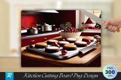 Vintage Gingerbread Recipe Holiday Cutting Board PNG Product Image 1